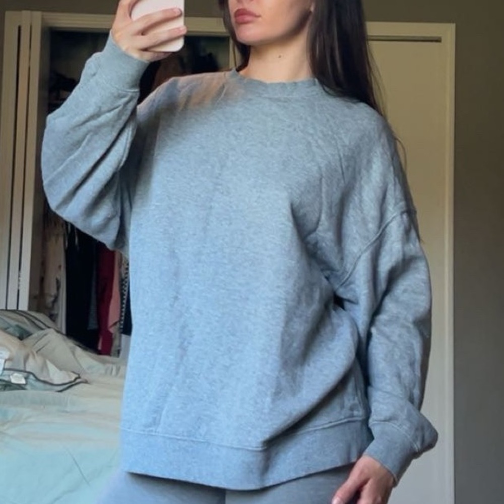 grey h&m crewneck